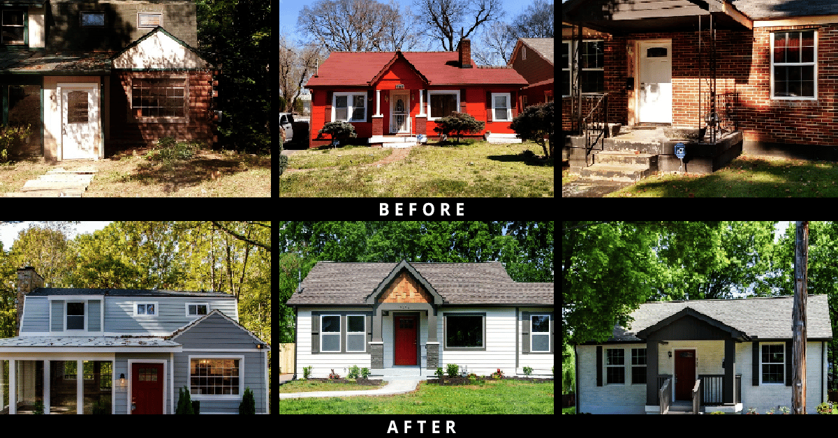 before and after - Real Estate 